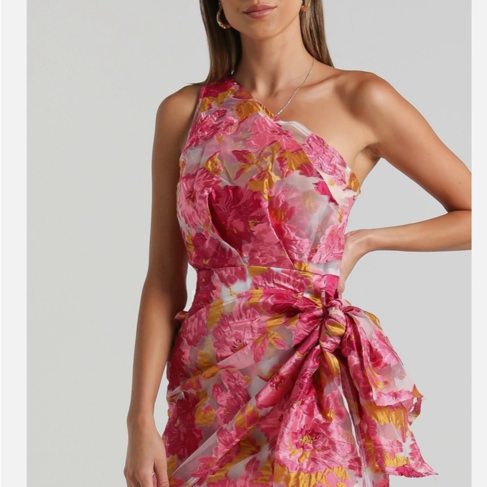 One shoulder mini dress